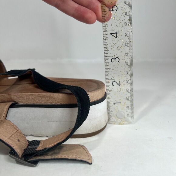 Ugg Braelynn Sandal Black Patent Leather Strappy Platform Sandal Size 9.5 - Picture 6 of 9